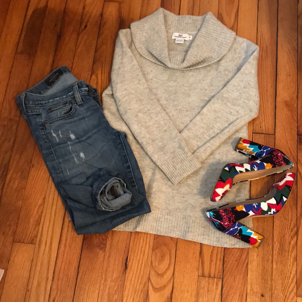vineyard vines cowl neck sweater
